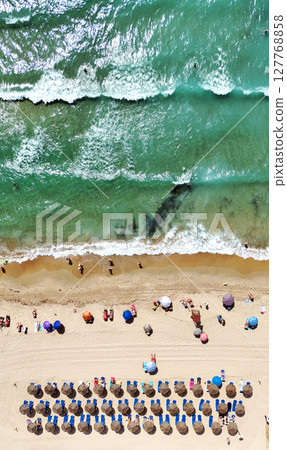 Aerial view of Dehesa de Campoamor beach 127768858