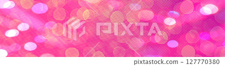 Pink bokeh panorama background for Banner, Poster, celebration, event and various design works Pink bokeh panorama background for Banner, Poster, celebration, event and various design works 127770380