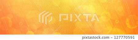 Orange bokeh panorama background for Banner, Poster, celebration, event and various design works 127770591