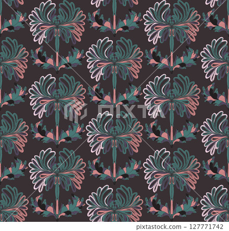 seamless pattern with flowers seamless pattern with flowers 127771742
