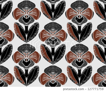 seamless pattern with butterflies 127771759