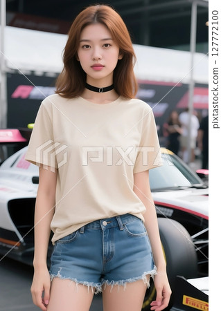 T-shirt model 127772100