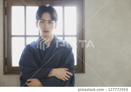 Young man in yukata Young man in yukata 127772959
