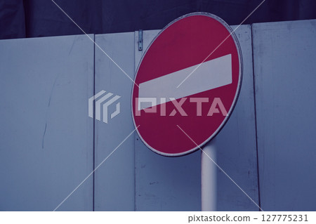 沒有進入道路標誌 沒有進入道路標誌 127775231