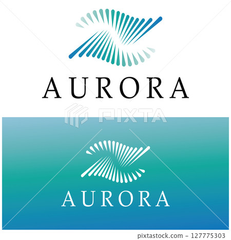 aurora logo design icon illustration vector template aurora logo design icon illustration vector template 127775303