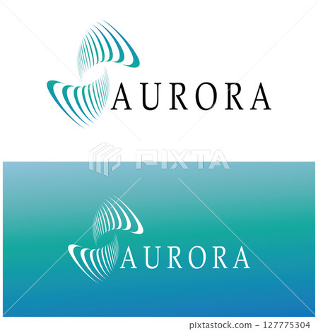 aurora logo design icon illustration vector template aurora logo design icon illustration vector template 127775304