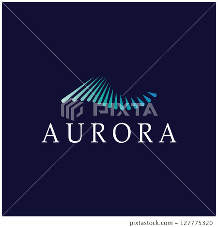 aurora logo design icon illustration vector template 127775320
