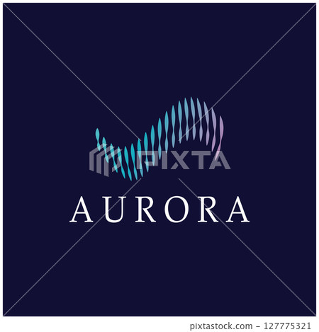 aurora logo design icon illustration vector template 127775321