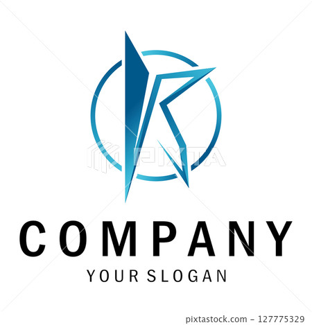 The letter K logo design is simple, elegant, modern, unique and luxurious. Logo for business cards, business, companies, fashion and brands, offices 127775329