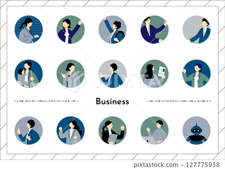 商業場景人物圖示集合 127775938