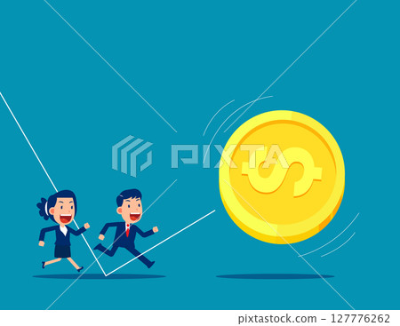 Aspiration. The merchant tracked team tried to catch the escaped gold coin 127776262
