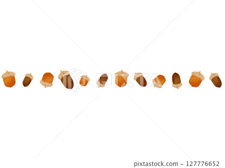 橡子水彩插圖 127776652