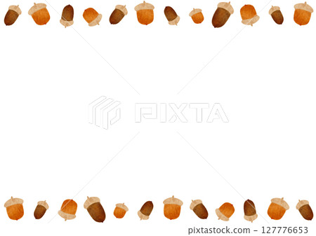 橡子水彩插圖 橡子水彩插圖 127776653