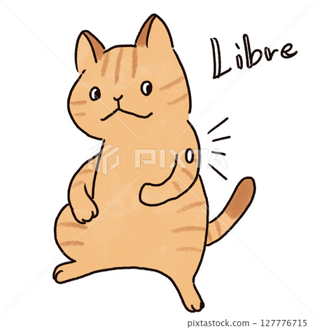 虎斑貓用 Libre 測量血糖水平 虎斑貓用 Libre 測量血糖水平 127776715