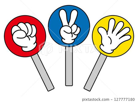 Rock-paper-scissors illustration 127777180
