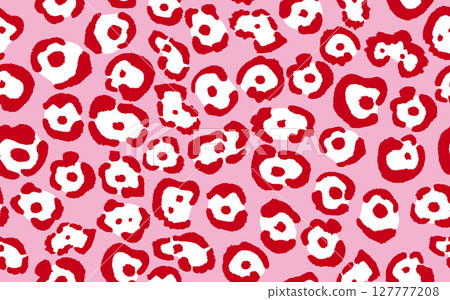 美洲虎圖案、動物圖案無縫圖案、背景、向量資料、全身圖案、粉紅色 美洲虎圖案、動物圖案無縫圖案、背景、向量資料、全身圖案、粉紅色 127777208