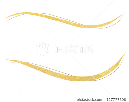 金色:簡潔曲線與手繪素材套裝 金色:簡潔曲線與手繪素材套裝 127777808