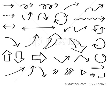 標記式手繪箭頭設定_黑線 127777873