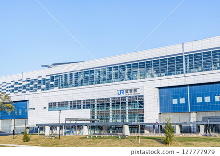 JR Tsuruga Station (East Exit) on a sunny day in Tsuruga City, Fukui Prefecture JR Tsuruga Station (East Exit) on a sunny day in Tsuruga City, Fukui Prefecture 127777979