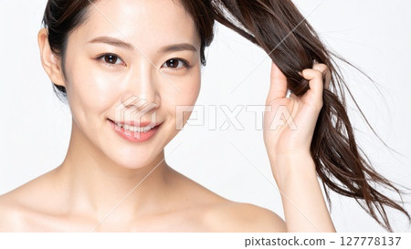 Beauty Skincare Image Female Background Material 16:9 Size AI-Generated Material 127778137