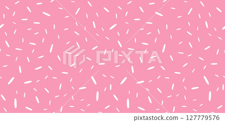 Simple Sprinkle Pattern. Pink and white confetti background. Funny childish vector decoration. Vector Illustration in scandinavian style Simple Sprinkle Pattern. Pink and white confetti background. Funny childish vector decoration. Vector Illustration in scandinavian style 127779576