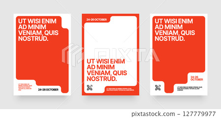 Simple template with abstract geometric shapes. Simple template with abstract geometric shapes. 127779977