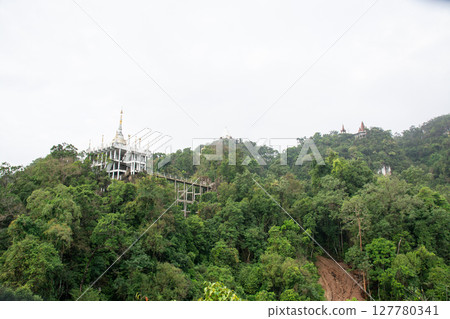 Khao na nai luang dharma park.Temple on the mountain.Surat Thani, Thailand. 127780341