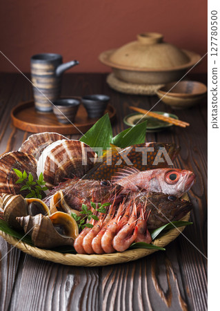 North Sea fresh fish and sake 127780500