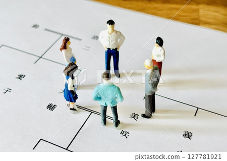 Family and relatives discussing inheritance 127781921