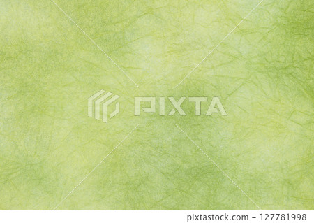 Yellow-green Japanese paper with a nice atmosphere Yellow-green Japanese paper with a nice atmosphere 127781998