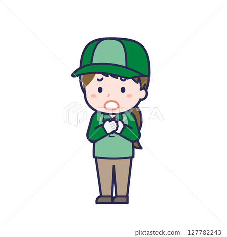 Delivery person / diagonal / female 29 Delivery person / diagonal / female 29 127782243