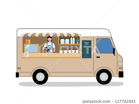 Kitchen car_coffee_woman Kitchen car_coffee_woman 127782891