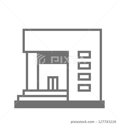 Simple library vector icon_1 Simple library vector icon_1 127783226