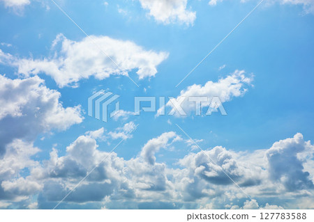 Summer blue sky and clouds 127783588