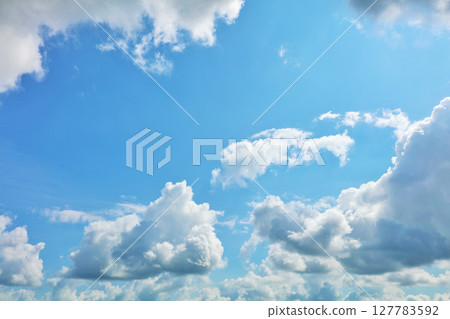 Summer blue sky and clouds 127783592