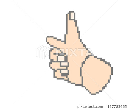 Pointing_Pixel art 127783665