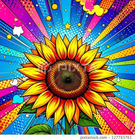 向日葵花插圖 127783761