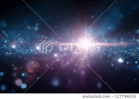 Sparkling light particles AI image Sparkling light particles AI image 127784016