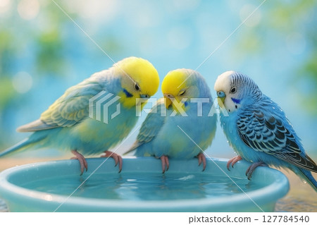 Take a breather after splashing around 127784540