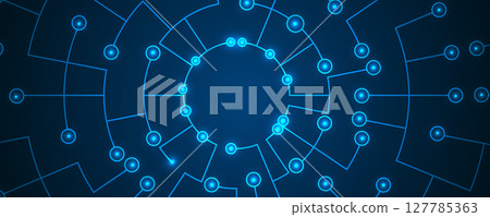 Abstract circuit board electronics technology concept data science background Abstract circuit board electronics technology concept data science background 127785363