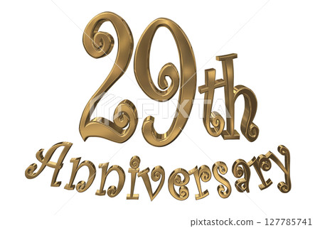 3DCG text "29th Anniversary/29th Anniversary Mark Sparkle" 3DCG text "29th Anniversary/29th Anniversary Mark Sparkle" 127785741