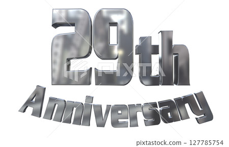 3DCG text "29th Anniversary/29th Anniversary Mark Sparkle" 127785754