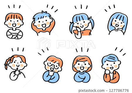 孩子們想出主意的插圖集③ 127786776