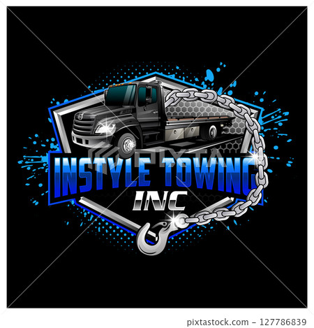 Vector Graphic Of Towing Truck and Recovery Logo Design Vector Graphic Of Towing Truck and Recovery Logo Design 127786839