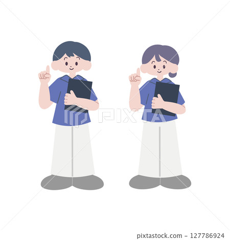 引導客人的是醫療領域的男女醫生（護士、物理治療師、職能治療師、語言聽力治療師） 127786924