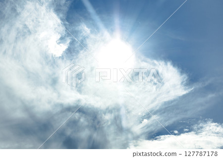 Sky and clouds for backgrounds, outdoors, nebula, nimbus 127787178