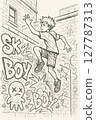 街頭插畫 127787313