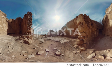 Dive into a captivating 360 VR experience of an ancient site and uncover its hidden stories! 127787638