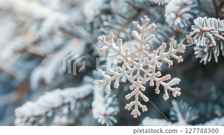 Snowflakes add elegance and winter charm to home decor, making them popular for festive decorating. Snowflakes add elegance and winter charm to home decor, making them popular for festive decorating. 127788300