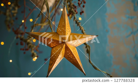 Stars in home decor add a celestial, whimsical, and elegant touch, creating a magical and dreamy space. 127788328